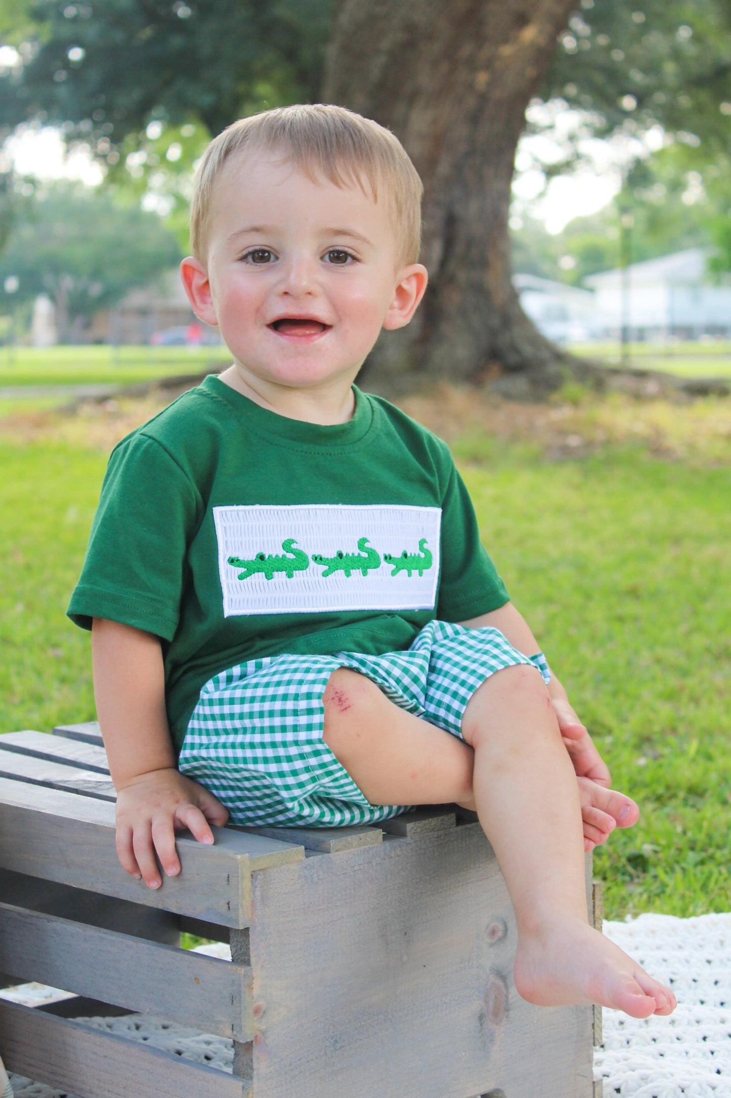 Chomp Smocked Set